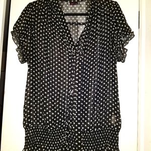 🔥Torrid Vintage Polka Dot Blouse